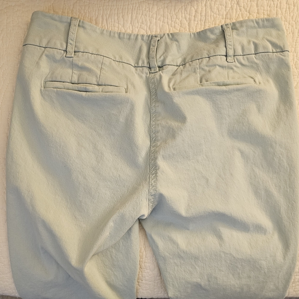 LOFT Cropped Ankle Pants in Mint Green (6P) - Picture 3 of 6